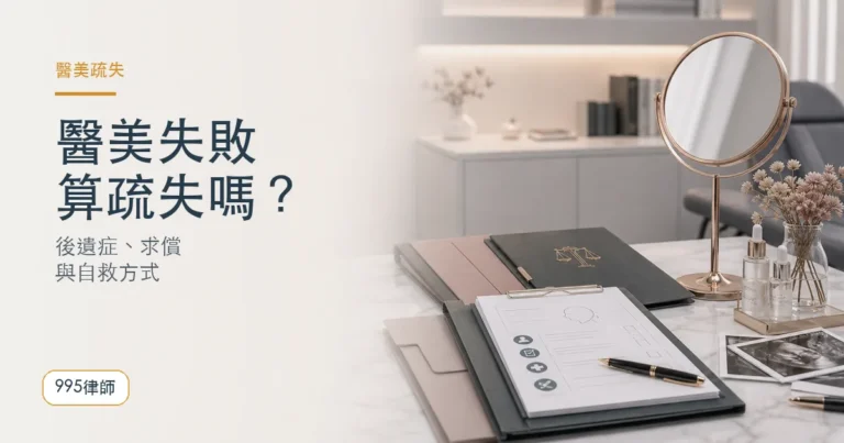 想變美卻醫美失敗？！醫美後遺症算疏失嗎？