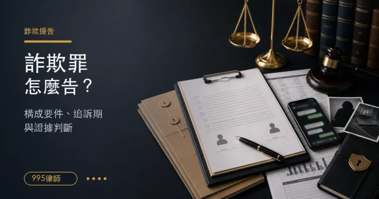 【詐欺罪怎麼告？】詐欺罪追訴期多久？詐欺構成要件是？