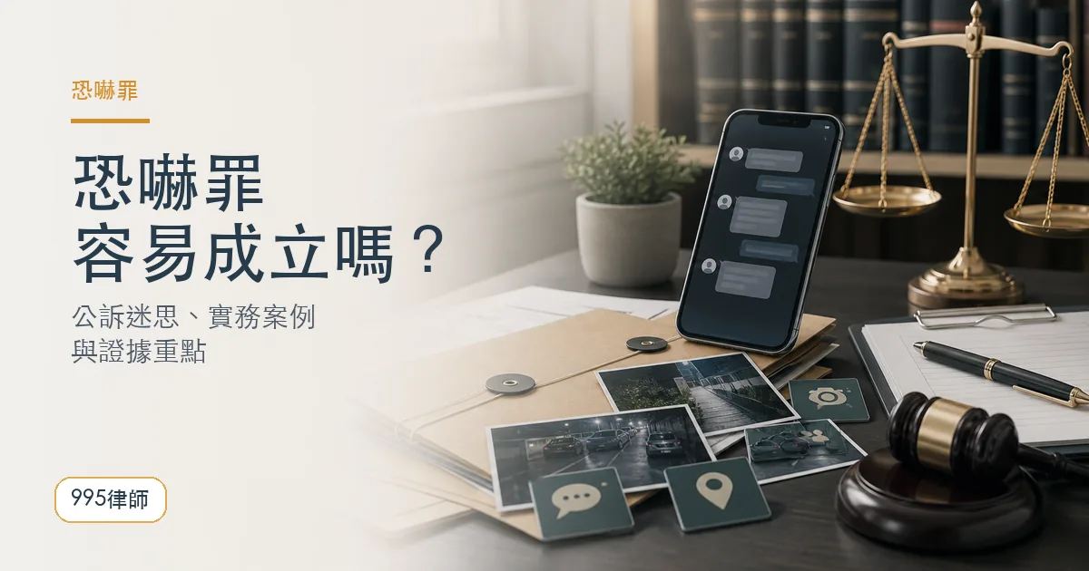 恐嚇罪｜995律師法律知識主圖