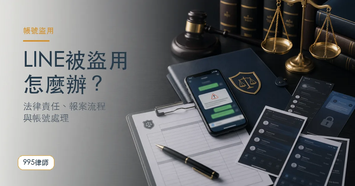 LINE被盜用怎麼辦|995律師法律知識主圖
